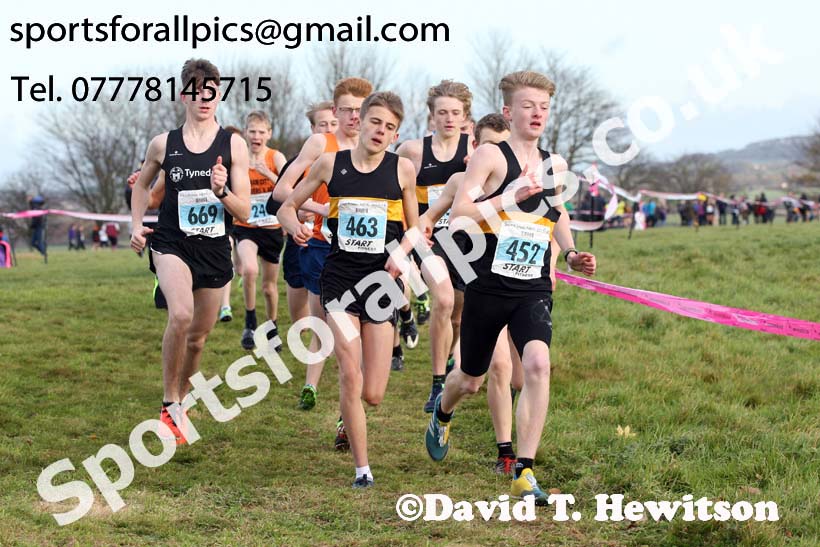 Boys under-15s 2017 Start Fitness North Eastern Harrier League, Aykley Heads, Durham. Photo:  David T. Hewitson/Sports for All Pics